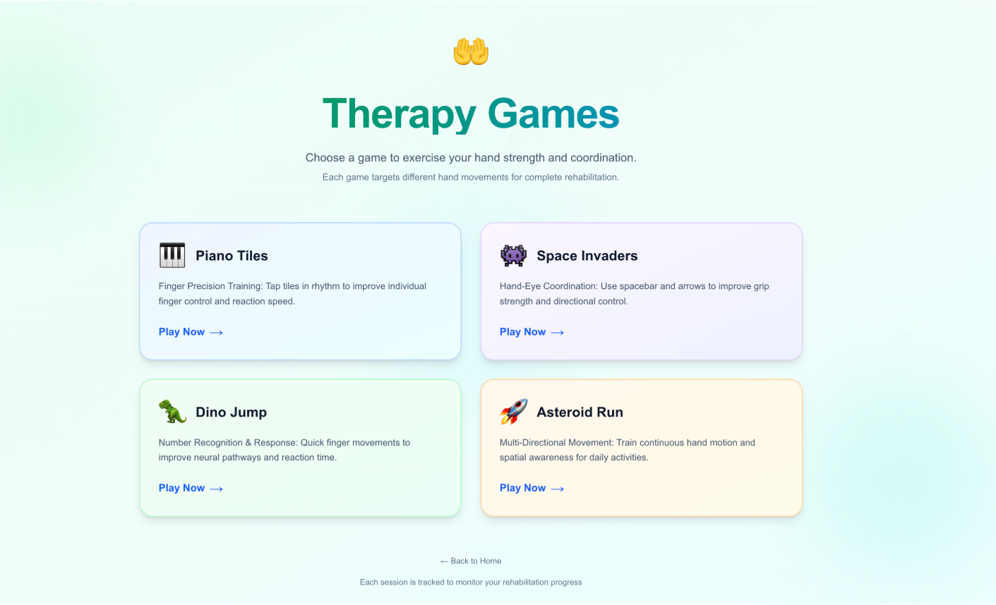 Therapy game